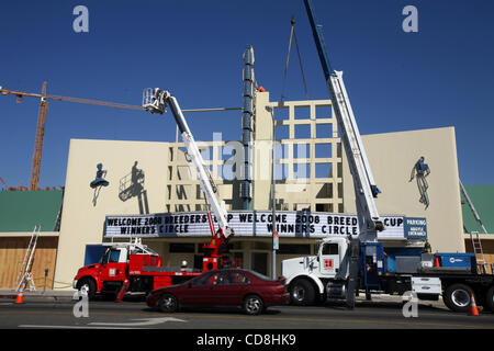 The Hollywood Palladium is a theater located at 6215 Sunset Boulevard in Hollywood, California. The facility, built in an Art Deco style, includes an 11,200 square foot (1040 m?) dance floor with room for up to 4,000 people. The theater opened September 23, 1940 with a concert by Frank Sinatra and t Stock Photo