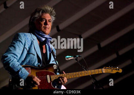 Grand Ole Opry member Marty Stuart and His Fabulous Superlatives band perform during the Lakefest Fourth of July Celebration. Stuart is widely considered to be one of country music's most eclectic artists because of the diversity of his repertoire. Stock Photo