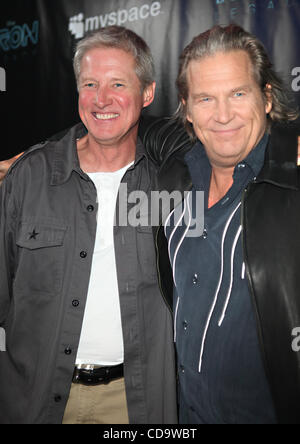 Jul 24, 2010 - San Diego, California, U.S. - BRUCE BOXLEITNER and JEFF BRIDGES attends the 'Tron Legacy' Party hosted by MySpace at Flynn's Arcade during Comic Con International 2010. (Credit Image: © Mark Samala/ZUMApress.com) Stock Photo