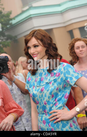 English singer, songwriter and model Sophie Michelle Ellis Bextor attends celebrations of 15th anniversary of Serebryanny Dozhd radio station in Moscow. Stock Photo