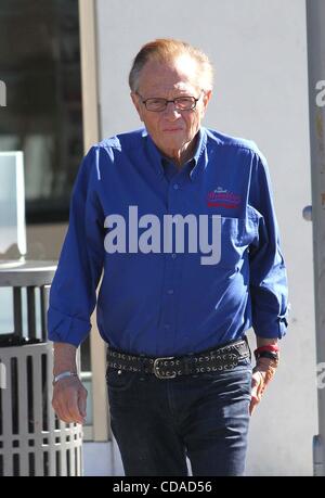 Aug. 22, 2010 - Los Angeles, California, U.S. - LARRY KING. has Breakfast at Nate N All in Beverly Hills 08-22-2010. 2010.K66172VP.(Credit Image: Â© V.P./Globe Photos/ZUMApress.com) Stock Photo