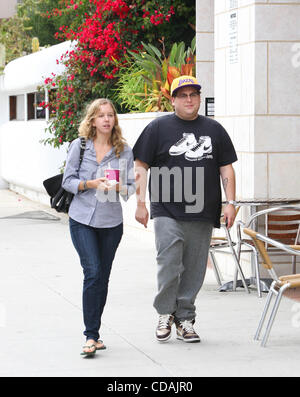 Sep. 02, 2010 - Los Angeles, California, U.S. - JONAH HILL out and about in Santa Monica, California 09-02-2010. K65725VP(Credit Image: Â© V.P./Globe Photos/ZUMApress.com) Stock Photo