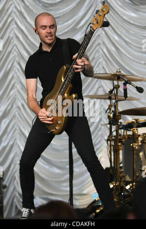 Sep 04, 2010 - Mountain View, CA, USA - AFI performing live at Bone Bash 2010 in Mountain View, California. Adam Carson, singer DAVEY HAVOK, Hunter Burgan, Jade Puget (Credit Image: © Tracy Van Nunnery/ZUMApress.com) Stock Photo