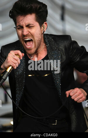 Sep 04, 2010 - Mountain View, CA, USA - AFI performing live at Bone Bash 2010 in Mountain View, California. Adam Carson, singer DAVEY HAVOK, Hunter Burgan, Jade Puget (Credit Image: © Tracy Van Nunnery/ZUMApress.com) Stock Photo