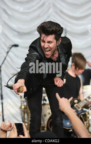 Sep 04, 2010 - Mountain View, CA, USA - AFI performing live at Bone Bash 2010 in Mountain View, California. Adam Carson, singer DAVEY HAVOK, Hunter Burgan, Jade Puget (Credit Image: © Tracy Van Nunnery/ZUMApress.com) Stock Photo