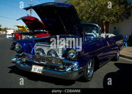 Sept. 26, 2010 - Henderson, Nevada, United States of America - Some of the beautiful vehicles out at the Super Run 2010 Car Show on September 26th, 2010, on Water Street in Henderson, Nevada. (Credit Image: © Matt Gdowski/Southcreek Global/ZUMApress.com) Stock Photo