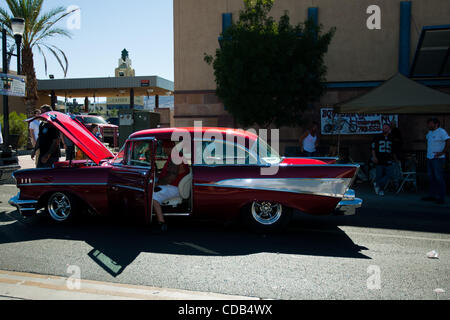 Sept. 26, 2010 - Henderson, Nevada, United States of America - Some of the beautiful vehicles out at the Super Run 2010 Car Show on September 26th, 2010, on Water Street in Henderson, Nevada. (Credit Image: © Matt Gdowski/Southcreek Global/ZUMApress.com) Stock Photo