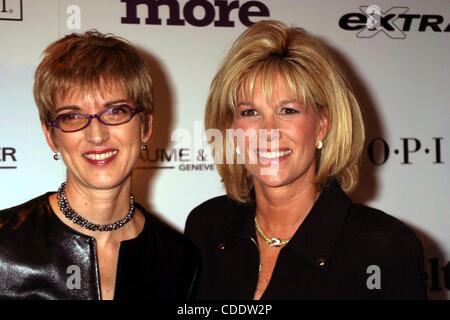 Jan. 1, 2011 - New York, New York, U.S. - K36840RM.MORE MAGAZINE AND TV'S EXTRA TO HONOR SENATOR HILLARY RODHAM CLINTON WITH SECOND ANNUAL MORE ALPHA WOMAN AWARD  FOUR SEASONS POOL ROOM  NEW YORK New York  04/26/2004.  /    2004...JOAN LUNDEN AND PEGGY NORTHROP, EDITOR IN CHIEF OF MORE(Credit Image: Stock Photo