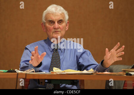 Feb. 22, 2011 - Charlottesville, Virginia, U.S. - ARLIE SCHARDT, journalist and public activist, who covered the civil rights movement as Time magazine's correspondent for seven of its most intense years, led a discussion on the civil rights movement hosted by J. Bond, Chairman Emeritus and board me Stock Photo