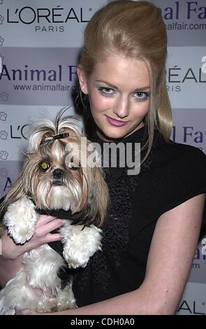 Jan. 24, 2011 - New York, New York, U.S. - K30360JKJRON.4TH ANNUAL PAWS FOR STYLE EVENT FUNDRAISER  RUNWAY FASHION SHOW AT EUGENE , NEW YORK New York.05/01/2003.  /    2003.LYDIA HEARST(Credit Image: Â© John Krondes/Globe Photos/ZUMAPRESS.com) Stock Photo