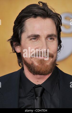 Jan 30, 2011 - Los Angeles, California, USA - Actor CHRISTIAN BALE at  the 17th Annual SAG Awards held at the Shrine Auditorium, Los Angeles. (Credit Image: © Jeff Frank/ZUMAPRESS.com) Stock Photo