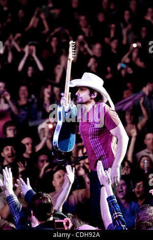 Jan. 30, 2011 - Ottawa, Canada - Country singer BRAD PAISLEY performs on stage at the H20 Frozen Over Tour at Scotiabank Place. (Credit Image: © Leon Switzer/Southcreek Global/ZUMAPRESS.com) Stock Photo