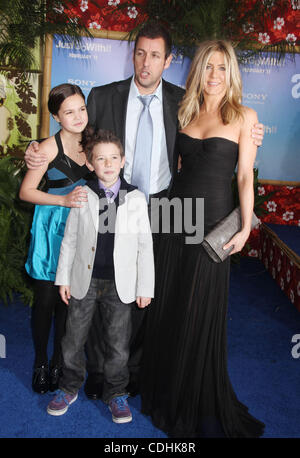 Feb. 8, 2011 - New York, New York, U.S. - Actors BAILEE MADISON, GRIFFIN ALEXANDER GLUCK, ADAM SANDLER and JENNIFER ANISTON attend the special screening of 'Just Go With It' held at the Ziegfeld Theater. (Credit Image: © Nancy Kaszerman/ZUMAPRESS.com) Stock Photo