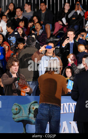 Johnny Depp at the Premiere of Paramount Pictures' "Rango". Arrivals