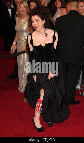 Feb. 27, 2011 - Hollywood, California, U.S. - Actress HELENA BONHAM CARTER wearing a gown designed by costume designer Colleen Atwood arrives on the Oscars 83rd Annual Academy Awards Oscar red carpet.  (Credit Image: © Lisa O'Connor/ZUMAPRESS.com) Stock Photo