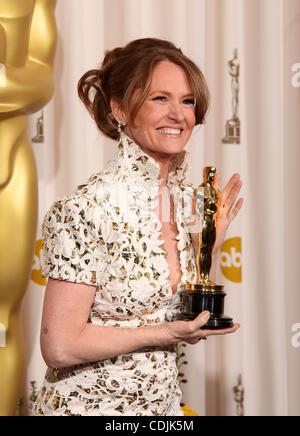 Feb 27, 2011 - Hollywood, California, U.S. - Actress MELISSA LEO wearing a Marc Bouwer dress poses in the press room during the 83rd Annual Academy Awards. (Credit Image: © Lisa O'Conner/ZUMAPRESS.com) Stock Photo