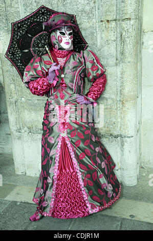 Mar. 1, 2011 - Venice, U.S. - Costume characters during the Carnival of Venice 2011 in Venice, Italy.  This year's carnival festival occurs February 26 to March 8. (Credit Image: © Amy Harris/ZUMAPRESS.com) Stock Photo