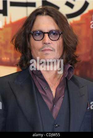 Mar. 3, 2011 - Tokyo, Japan - Actor JOHNNY DEPP attends 'The Tourist' Japan premiere at the Roppongi Hills Arena. The movie will open on March 5 in Japan. (Credit Image: © Junko Kimura/Jana Press/ZUMAPRESS.com) Stock Photo