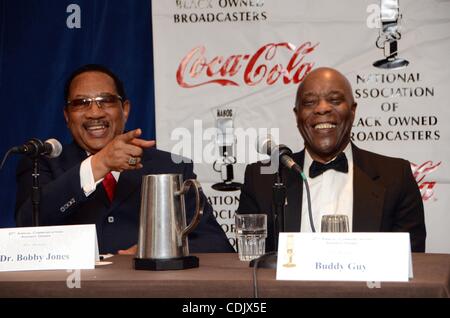 Mar 04, 2011 - Washington, District of Columbia, U.S. - Dr. BOBBY JONES, and BUDDY GUY, at the National Association of Black Broadcasters Press conference held at the Omni Shoreham Hotel in Washington D.C. (Credit Image: &#169; Ricky Fitchett/ZUMAPRESS.com) Stock Photo