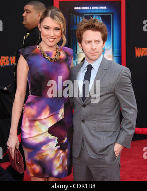 Mar. 6, 2011 - Hollywood, California, U.S. - Mar 6, 2011 - Hollywood, California, USA - Actor SETH GREEN & CLARE GRANT arriving to the 'Mars Needs Moms' World Premiere held at the El Capitan Theatre. (Credit Image: © Lisa O'Connor/ZUMAPRESS.com) Stock Photo