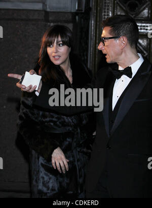 Mar 18, 2011 - Moscow, Russia - Actress MONICA BELLUCCI and fashion designer STEFANO GABBANA attend Martini Gold party held by Dolce and Gabbana Gala at the Italian Embassy in Moscow. (Credit Image: &#169; PhotoXpress/ZUMAPRESS.com) Stock Photo