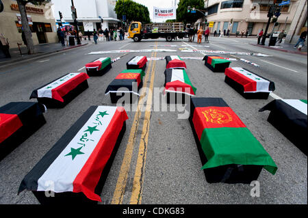 Mar. 19, 2011 - Hollywood, California, USA -  Thousands attend an anti-war rally organized by a coalition of progressive groups from the greater Los Angeles area. Stock Photo