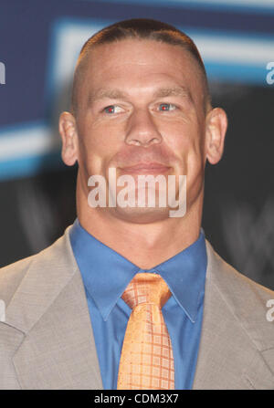 Mar. 30, 2011 - New York, New York, U.S. - WWE Superstar JOHN CENA attends the WrestleMania XXVll Press Conference held at the Hard Rock Cafe. (Credit Image: © Nancy Kaszerman/ZUMAPRESS.com) Stock Photo