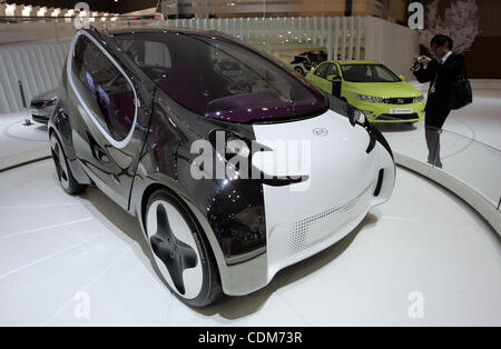 Apr 1, 2011 - Goyang, South Korea - KIA Motor Co.'s concept automobile is displayed during public day at the Seoul Motor Show in Goyang. (Credit Image: &#169; Dong-Min Jang/ZUMAPRESS.com) Stock Photo
