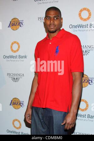 Apr. 3, 2011 - Los Angeles, California, U.S. - Andrew Bynum.Lakers' Casino Night Presented by Pechanga Resort Casino & OneWest Bank  held at Staples Center,Los Angeles, CA. April 3 - 2011.(Credit Image: Â© TLeopold/Globe Photos/ZUMAPRESS.com) Stock Photo