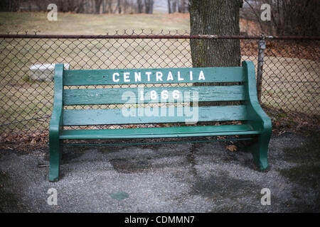 Apr 11, 2011 - Centralia, Pennsylvania, USA - The town of Centralia, Pennsylvania stands nearly abandoned after a mine fire which began in 1962 still burns to this day. Unhealthy levels of carbon monoxide and carbon dioxide make their way to the surface forcing the exodus of Centralia's residents. ( Stock Photo