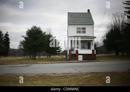 Apr 11, 2011 - Centralia, Pennsylvania, USA - The town of Centralia, Pennsylvania stands nearly abandoned after a mine fire which began in 1962 still burns to this day. Unhealthy levels of carbon monoxide and carbon dioxide make their way to the surface forcing the exodus of Centralia's residents. ( Stock Photo