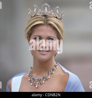 May 17, 2011 - Stockholm, Spain - Princess Madeleine of Sweden attend the wedding of Crown Princess Victoria of Sweden and Daniel Westling on June 19, 2010 in Stockholm, Sweden (Credit Image: © Jack Abuin/ZUMAPRESS.com) Stock Photo