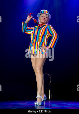 June 03, 2011 - Las Vegas, NV, USA - Judith Stein performs at the 54th Annual Burlesque Reunion Showcase during the Burlesque Hall of Fame Weekend.(Credit Image: © Brian Cahn/ZUMAPRESS.com) Stock Photo