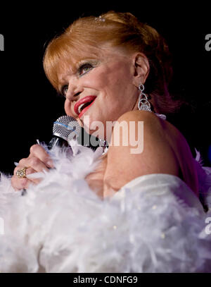 June 03, 2011 - Las Vegas, NV, USA - Holly Carroll performs at the 54th Annual Burlesque Reunion Showcase during the Burlesque Hall of Fame Weekend.(Credit Image: © Brian Cahn/ZUMAPRESS.com) Stock Photo