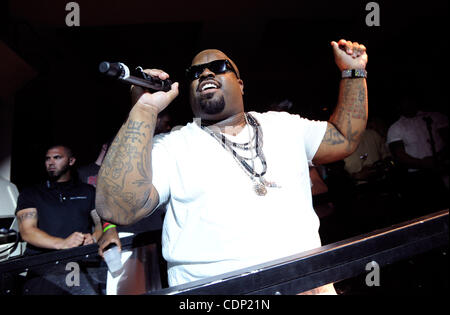 July 15, 2011 - Las Vegas, Nevada, USA -  Recording artist CEE LO GREEN performs at the Wet Republic pool at the MGM Grand Hotel/Casino on July 15, 2011 in Las Vegas, Nevada. (Credit Image: © David Becker/ZUMAPRESS.com) Stock Photo