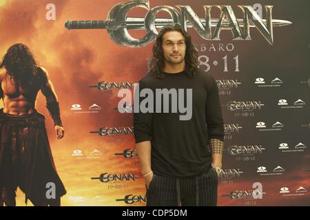 July 18, 2011 - Madrid, Spain - Actor Jason Momoa attends Conan the Barbarian Photocall at Villamagna Hotel in Madrid (Credit Image: © Jack Abuin/ZUMAPRESS.com) Stock Photo