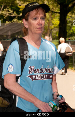 May 12, 2011 - New York City, New York, U.S. - Cast Member for the musical ''Wonderland.'' The Broadway Show League kicks off its 57th softball season in Central Park on the Hecksher Ballfields. (Credit Image: &#169; Brooke Ismach/ZUMAPRESS.com) Stock Photo