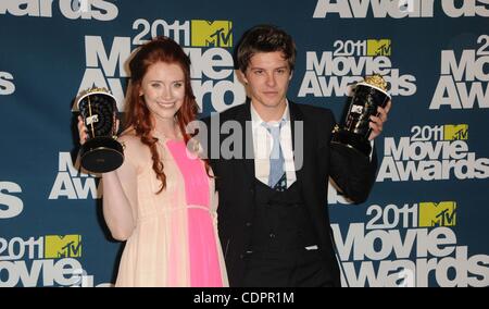 June 5, 2011 - Los Angeles, California, U.S. - Bryce Dallas Howard, Xavier Samuel Attending The 2011 MTV Movie Awards Press Room Held At The Gibson Amphitheatre In Universal City, California On 6/5/11. 2011(Credit Image: © D. Long/Globe Photos/ZUMAPRESS.com) Stock Photo