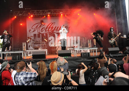 May. 22, 2011 - Columbus, Ohio; USA - Musicians HOLLYWOOD UNDEAD  performs live as part of the 5th Annual Rock on the Range Music Festival that is taking place at the Crew Stadium located in Columbus. Copyright 2011 Jason Moore. (Credit Image: © Jason Moore/ZUMAPRESS.com) Stock Photo