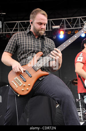 May. 22, 2011 - Columbus, Ohio; USA - Bass Guitarist PETER CHARELL of the band Trapt performs live as part of the 5th Annual Rock on the Range Music Festival that is taking place at the Crew Stadium located in Columbus. Copyright 2011 Jason Moore. (Credit Image: © Jason Moore/ZUMAPRESS.com) Stock Photo