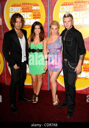 Jun 8, 2011 - Nashville, Tennessee; USA - Musicians GLORIANA arrives on the red carpet at the 2011 CMT Music Awards that took place at the Bridgestone Arena located in downtown Nashville.  Copyright 2011 Jason Moore. (Credit Image: © Jason Moore/ZUMAPRESS.com) Stock Photo