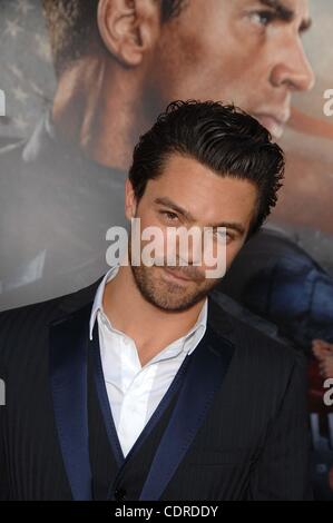 July 20, 2011 - Hollywood, California, U.S. - Dominic Cooper during the premiere of the new movie from Paramount Pictures CAPTAIN AMERICA: THE FIRST AVENGER, held at the El Capitan Theatre, on July 19, 2011, in Los Angeles.(Credit Image: © Michael Germana/Globe Photos/ZUMAPRESS.com) Stock Photo