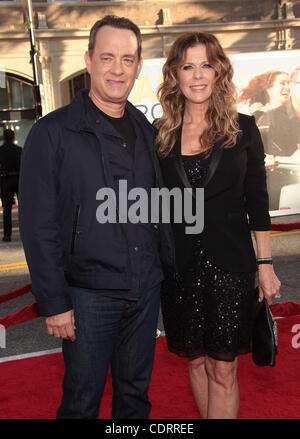 June 27, 2011 - Hollywood, California, U.S. - TOM HANKS & RITA WILSON arrives for the premiere of the film 'Larry Crowne' at the Chinese theater. (Credit Image: © Lisa O'Connor/ZUMAPRESS.com) Stock Photo