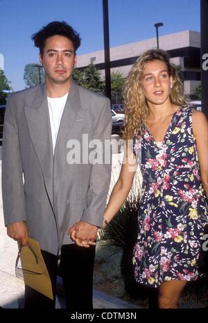 Jan. 1, 2011 - Hollywood, California, U.S. - ROBERT DOWNEY JR. AND SARAH JESSICA PARKER.1990.I5953.(Credit Image: Â© Phil Roach/Globe Photos/ZUMAPRESS.com) Stock Photo