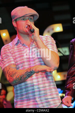 July 14, 2011 - Los Angeles, California, U.S. - Blake Lewis.Frenchie Davis and Blake Lewis performs at The Grove Summer Concert   held at  The Govel , Los Angeles, CA. July  13- 2011.(Credit Image: Â© TLeopold/Globe Photos/ZUMAPRESS.com) Stock Photo