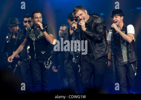 June 30, 2011 - Phoenix, Arizona, U.S - Nick Carter of the Back Street Boys performs with the New Kids On The Block during their NKOTBSB tour at the US Airways Center in Phoenix, AZ. (Credit Image: © Gene Lower/Southcreek Global/ZUMAPRESS.com) Stock Photo