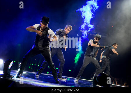 June 30, 2011 - Phoenix, Arizona, U.S - The Back Street Boys perform during their NKOTBSB tour with the New Kids On The Block at the US Airways Center in Phoenix, AZ. (Credit Image: © Gene Lower/Southcreek Global/ZUMAPRESS.com) Stock Photo