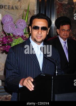 Aug. 19, 2011 - Manhattan, New York, U.S. - Actor GULSHAN GROVER as Bollywood and Hollywood stars light the Empire State Building in the color of the Indian flag in honor of the 31st New York City FIA India Day Parade. (Credit Image: © Bryan Smith/ZUMAPRESS.com) Stock Photo
