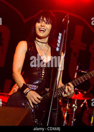 July 22, 2011 - Turlock, California, U.S. - JOAN JETT and the Blackhearts took to the stage Friday during the Stanislaus County Fair. (Credit Image: © Marty Bicek/ZUMAPRESS.com) Stock Photo