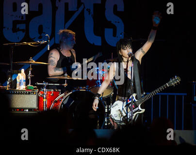 July 22, 2011 - Turlock, California, U.S. - JOAN JETT and the Blackhearts took to the stage Friday during the Stanislaus County Fair. (Credit Image: © Marty Bicek/ZUMAPRESS.com) Stock Photo